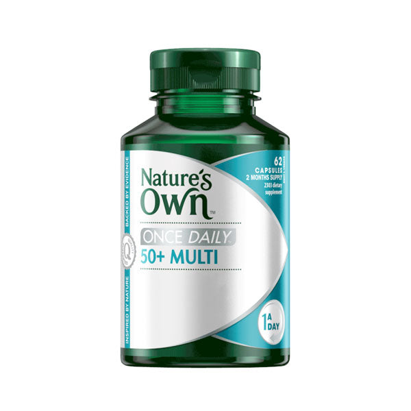 Natures Own Once Daily Fifty Plus Multi Caps 62