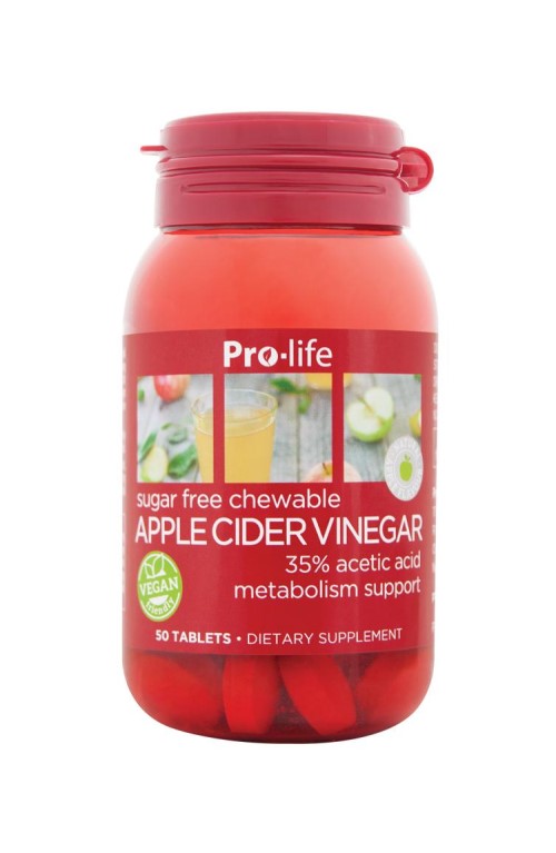 Pro-life Apple Cider Vinegar 50 Chewable Tablets