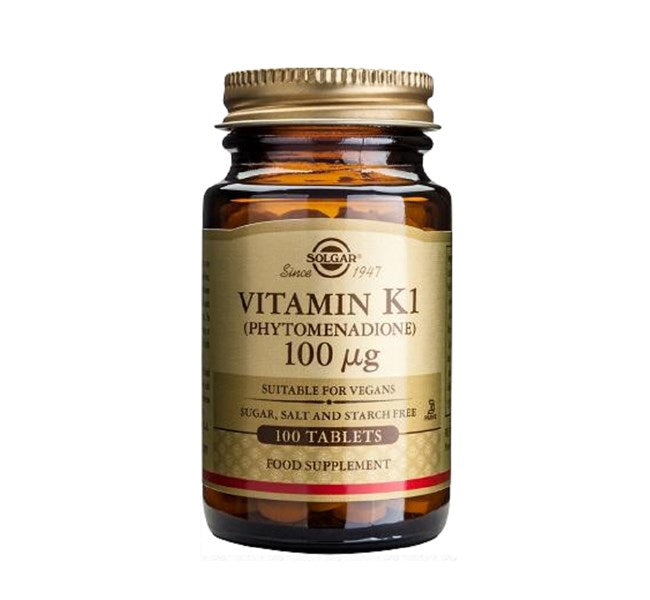 Solgar Vitamin K1 100 mcg Tablets