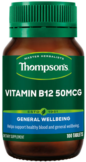 Thompsons Vitamin B12 50mcg Tablets 100