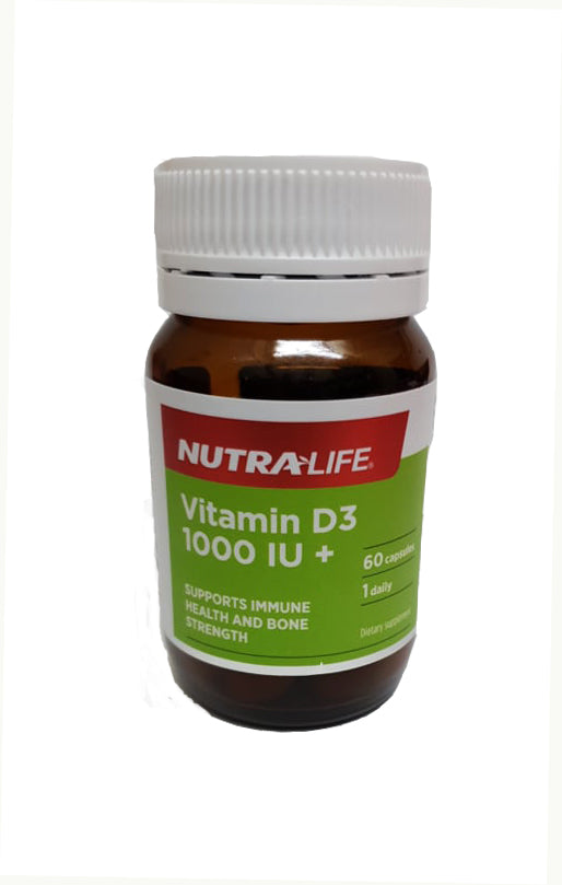 Nutralife Vitamin D3 1000 IU  (60 capsules)